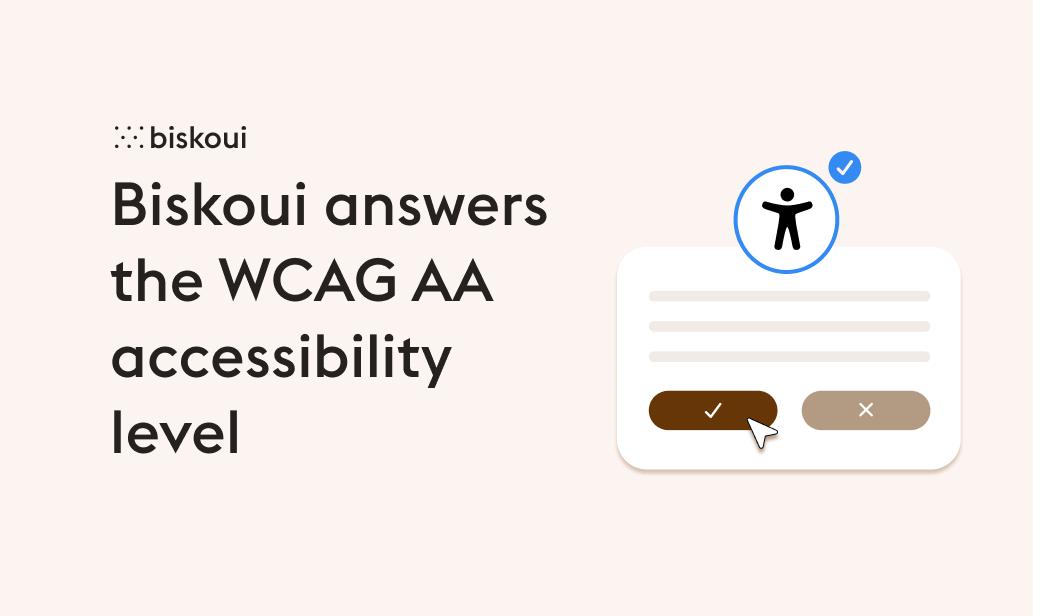 Biskoui reaches WCAG AA accessibility level for its cookie banner