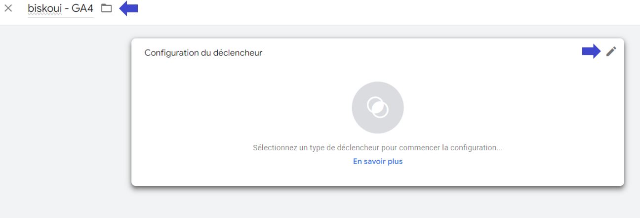 Naming the trigger in Google Tag Manager